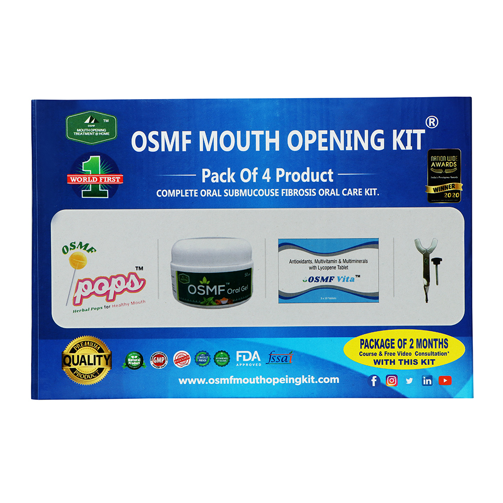 OSMF Mouth Opening Kit Pops Oral Gel Execerise Device Vitamin India